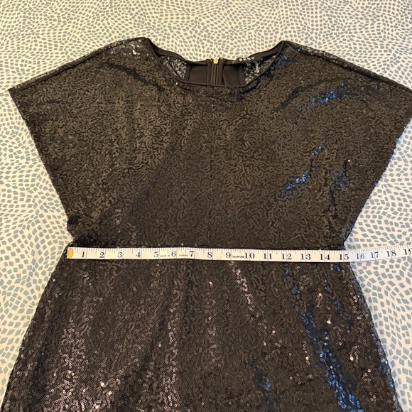 DKNY | Black Sequined Sheath Dress - Picture 7 of 9
